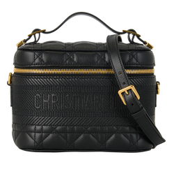 Small DiorTravel Vanity Case, Leather, Black, 23BO0241, S/DB, 3*